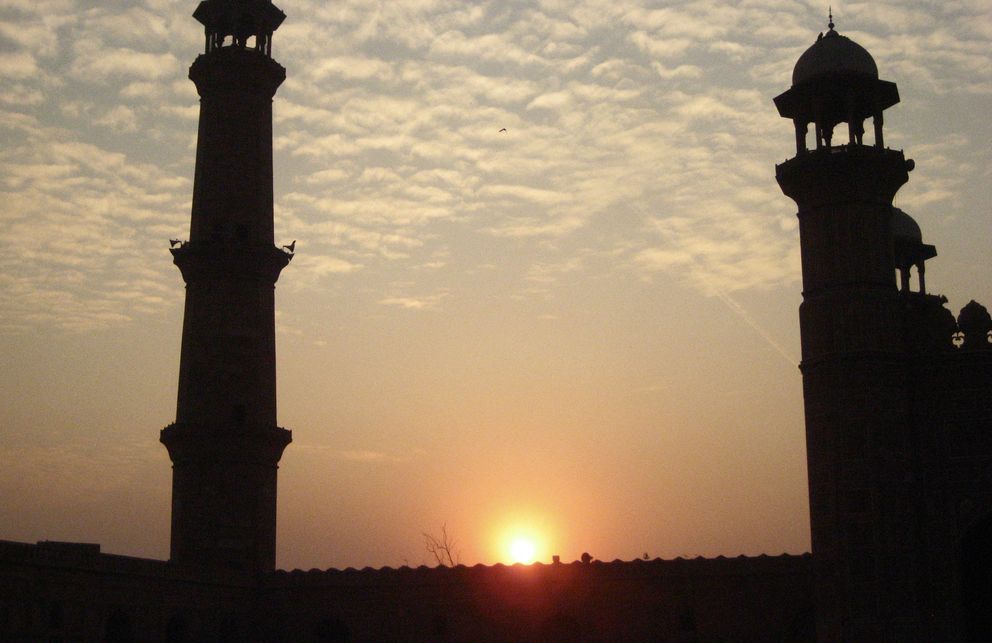 Minaretes de la Mezquita de Badshahi