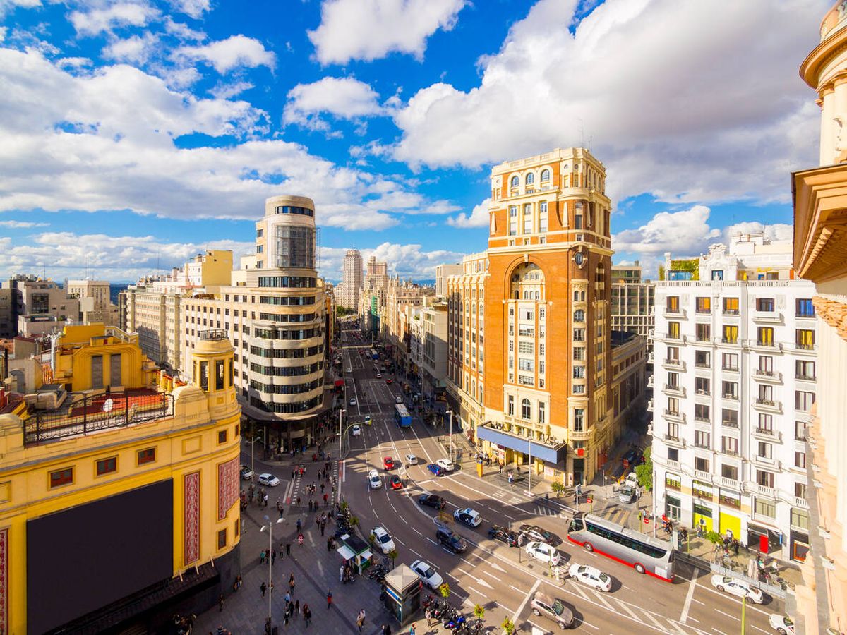 Foto: Vista de la Gran Vía de Madrid. (iStock)