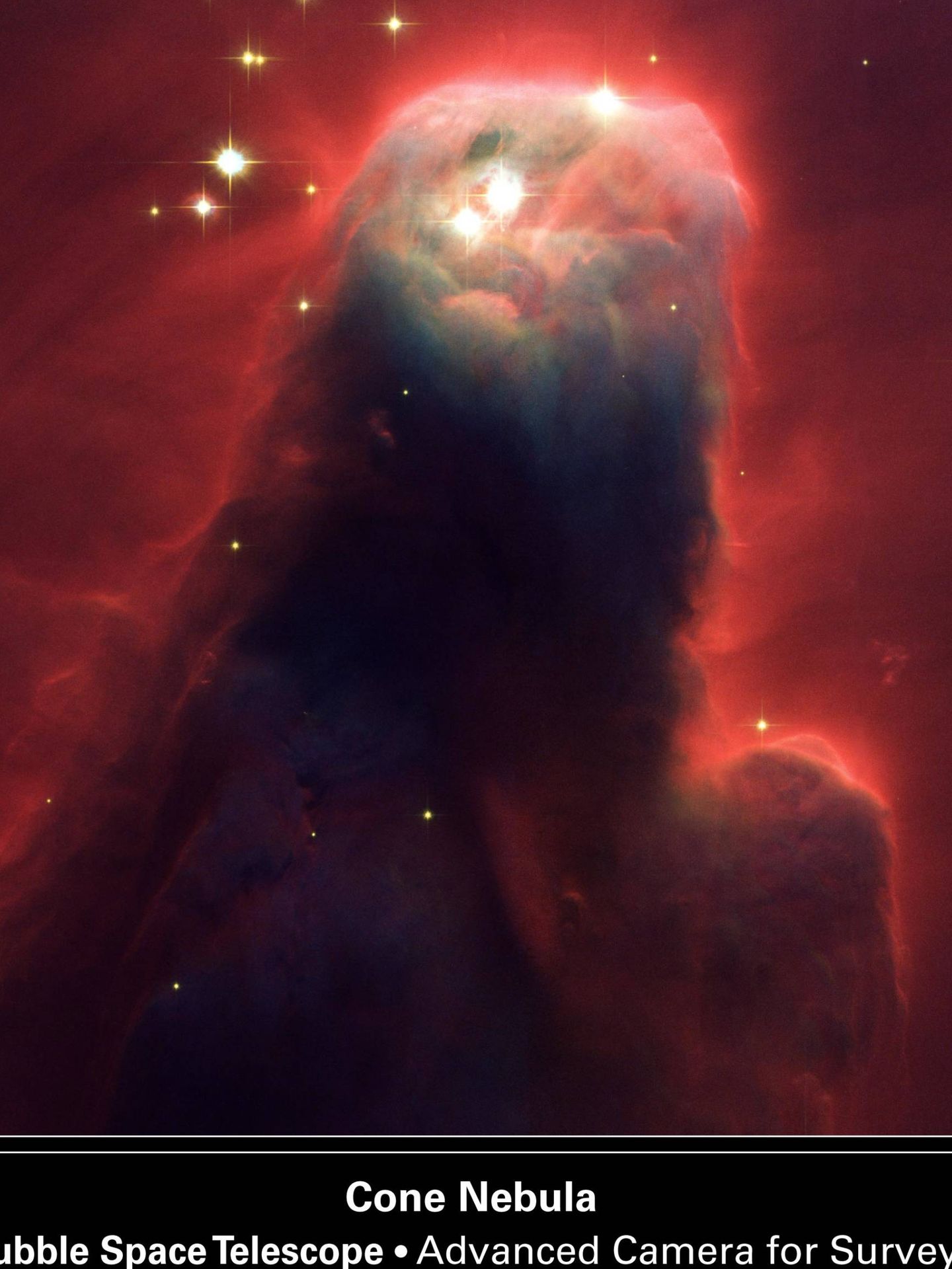 Esta enorme Nebulosa Cónica puede contener planetas y estrellas. Distancia aproximada 2.500 años luz.