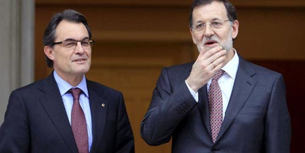Foto: La foto de Rajoy y Mas enfada a los socialistas: "Si CiU avala la agenda del PP lo tendrá crudo"