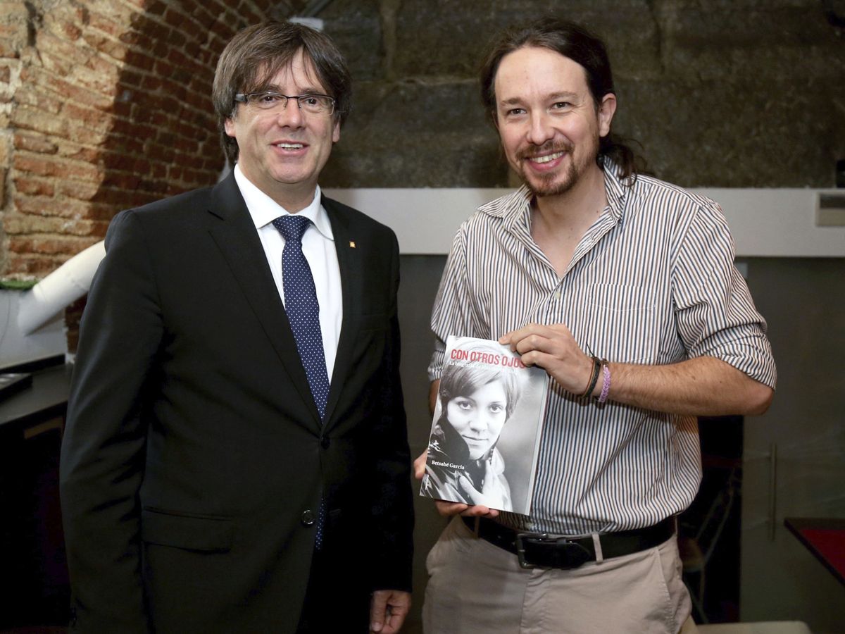 Foto: Puigdemont y Pablo Iglesias, en una imagen de archivo en Barcelona. EFE