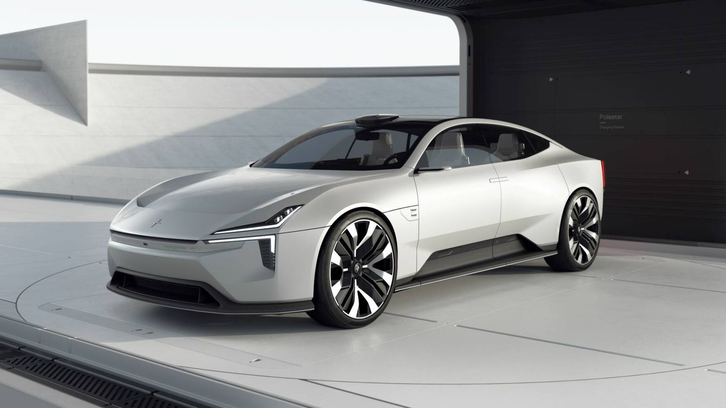 El 'concept car' Precept servirá de base al Polestar 5, que llegará en 2024 como rival del Porsche Taycan.