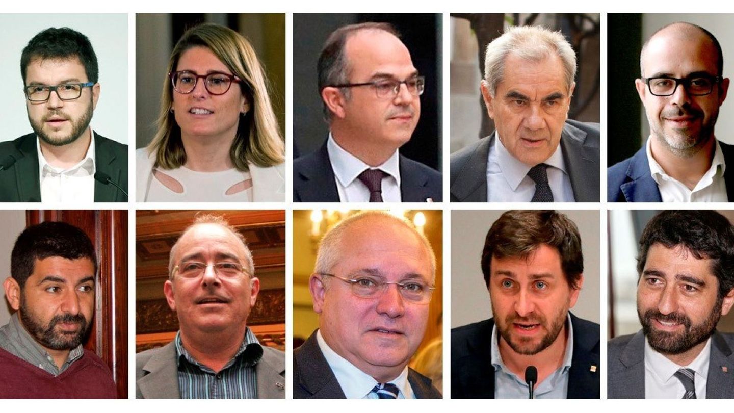 Combo de los miembros del nuevo Govern de Cataluña. (EFE)