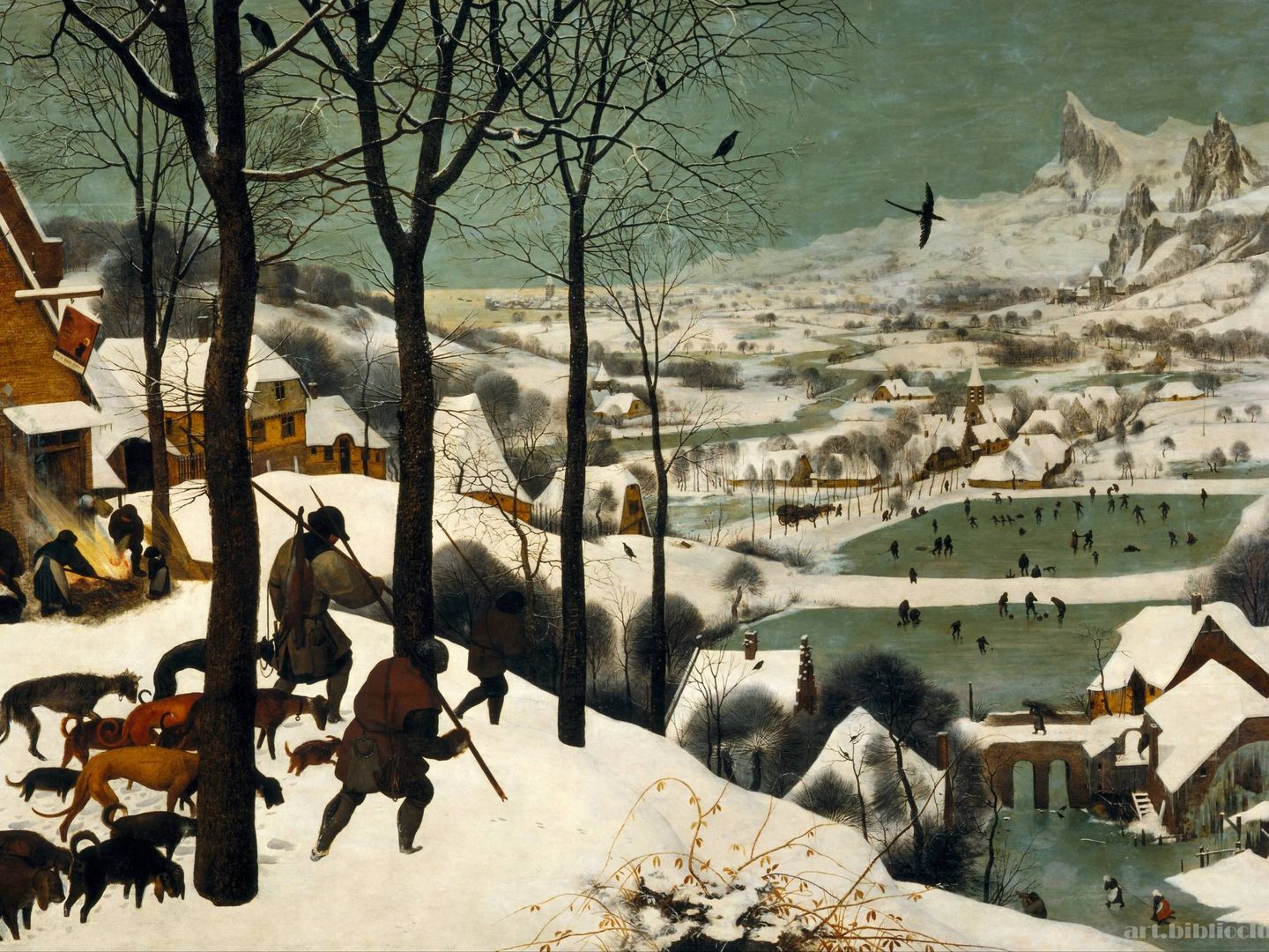 'Cazadores en la nieve' (Pieter Brueghel, 1565)