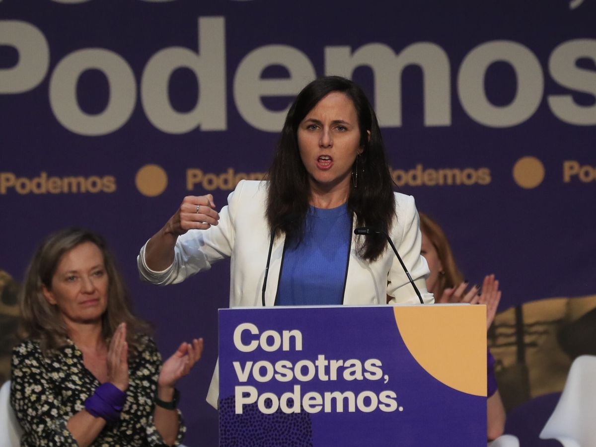 Foto: La líder de Podemos, Ione Belarra, en un acto de su partido. (EFE/Fernando Alvarado)