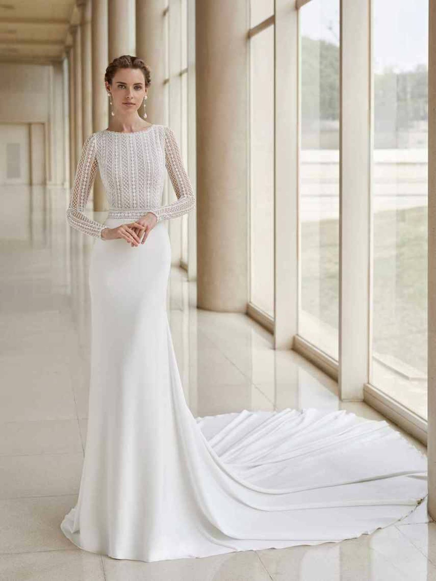 El vestido de novia de Xisca Perelló en la web de la firma. (Cortesía)