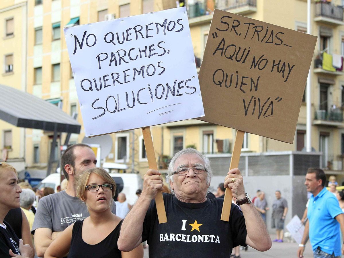 Foto: Protestas en Barcelona contra los pisos turísticos. (EFE/Marta Pérez)