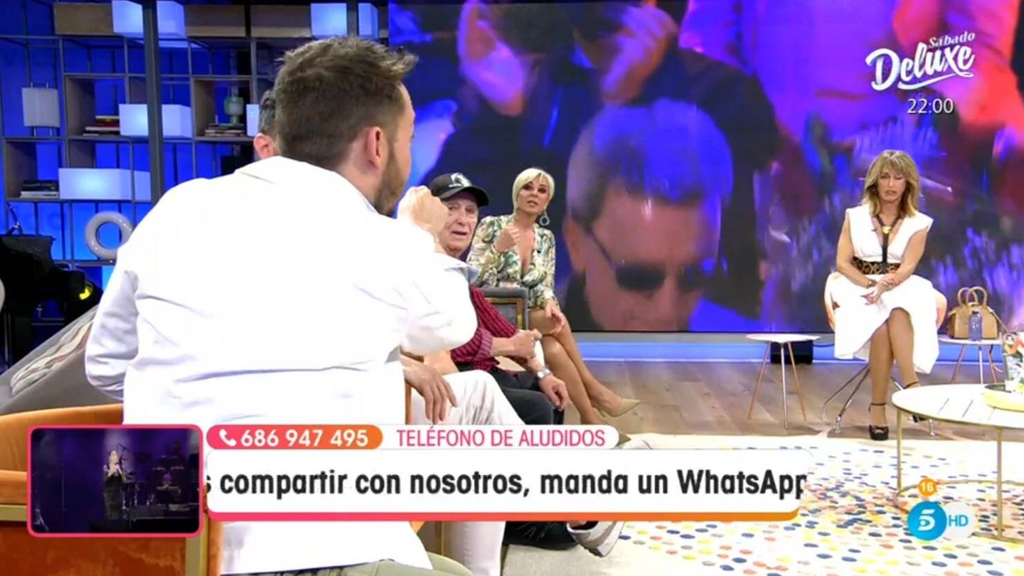 José Antonio Avilés y Ana María Aldón discuten en 'Viva la vida'. (Tele5)