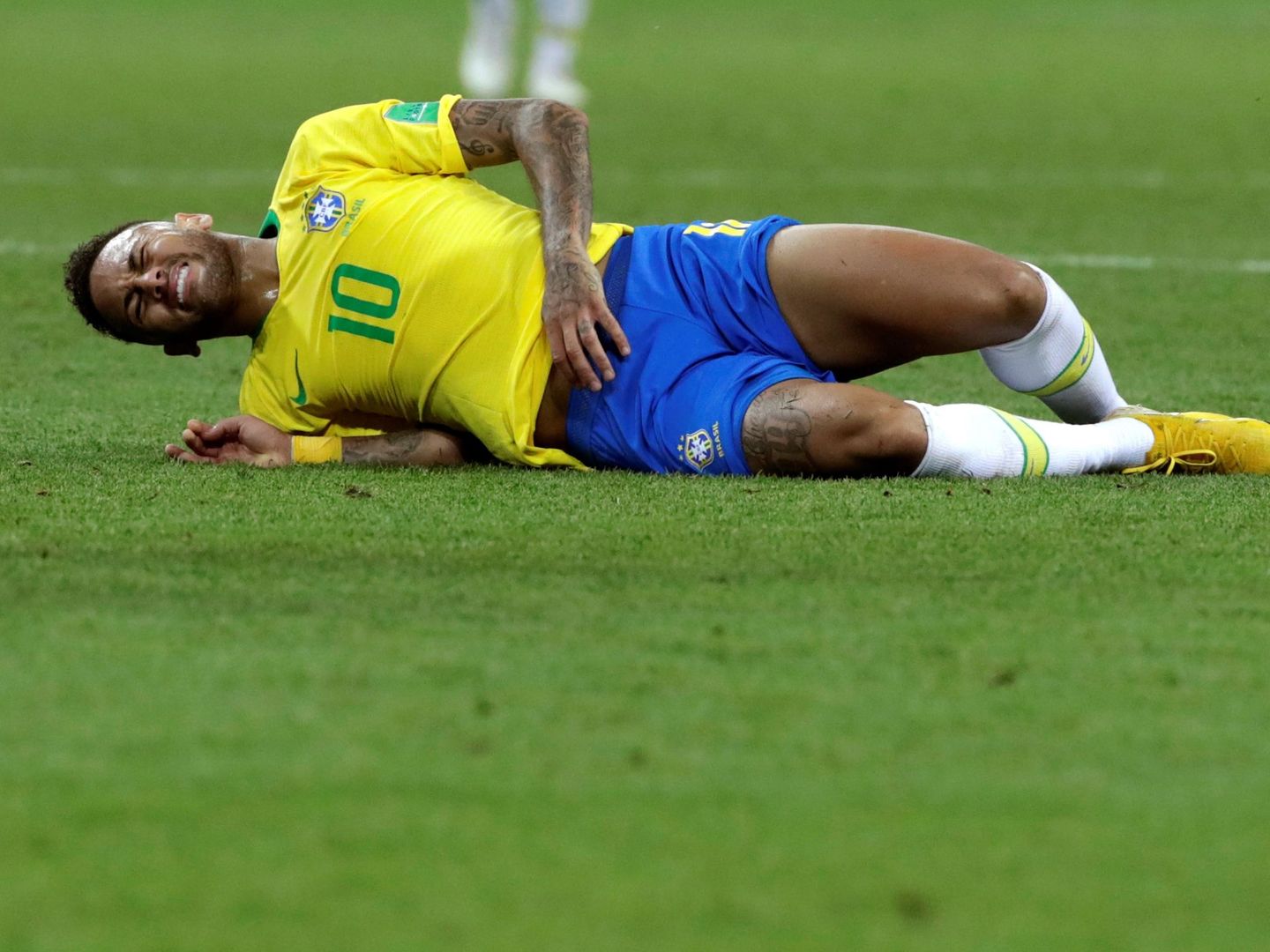 Neymar llegó al Mundial fuera de forma por la lesión que sufrió en febrero. (EFE)