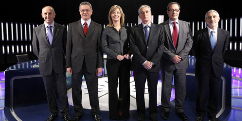 Foto: Gallardón se zafa de Jáuregui sin problemas en un ‘debate a 5’ de guante blanco