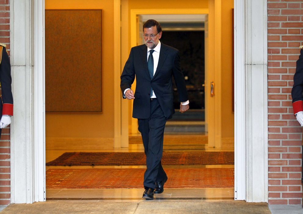 Foto: El presidente del Gobierno, Mariano Rajoy, en Moncloa (Efe)