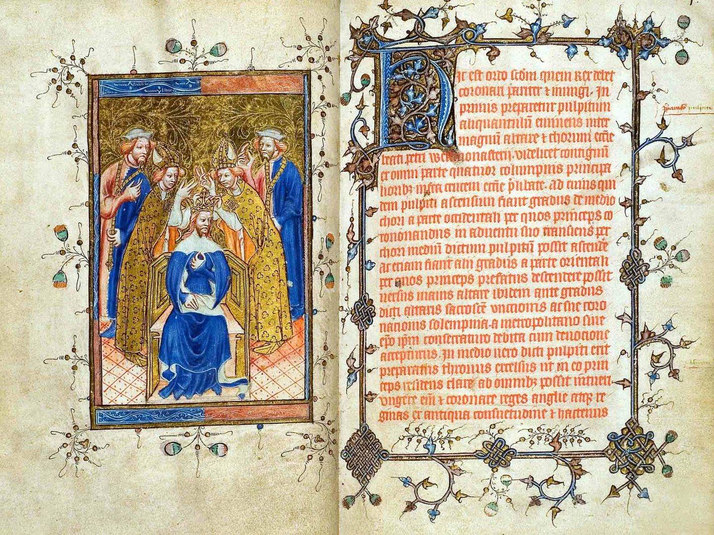 'Liber Regalis'. 1308-82. Abadía de Westminster.
