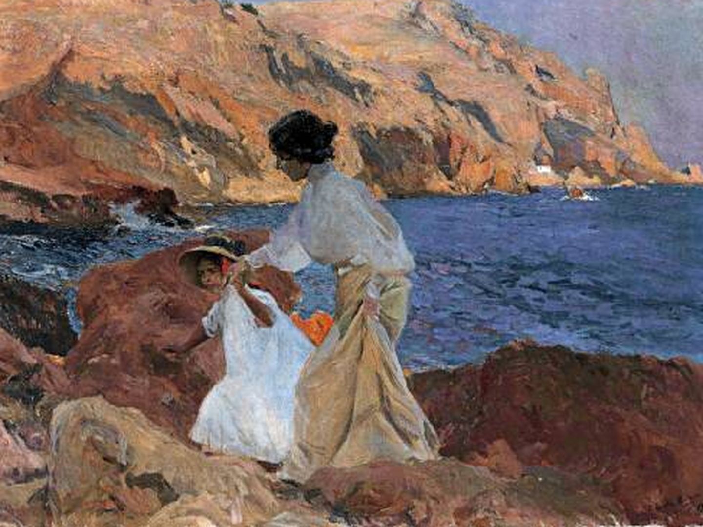 'Clotilde y Elena en las rocas', 1905. Colección particular. (Archivo digital BPS)
