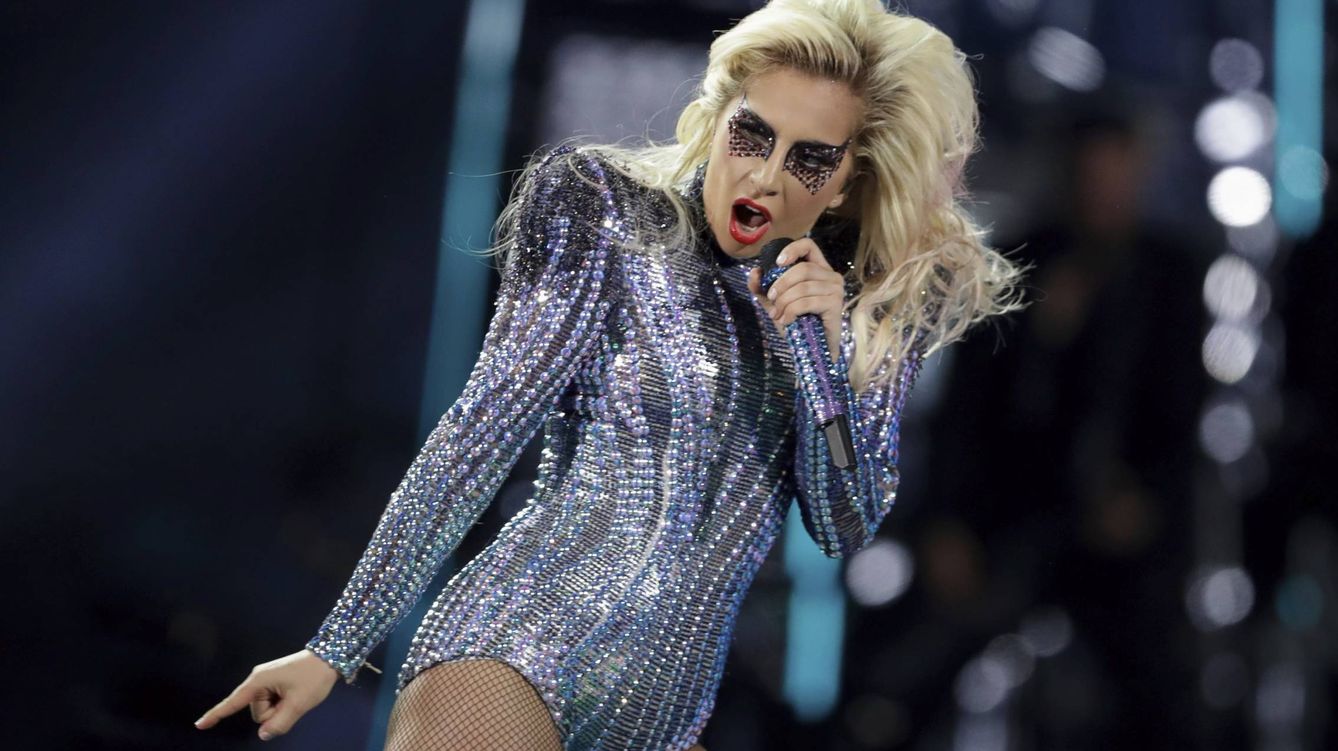 Foto: La cantante Lady Gaga en una imagen de la final de la Super Bowl (Gtres)
