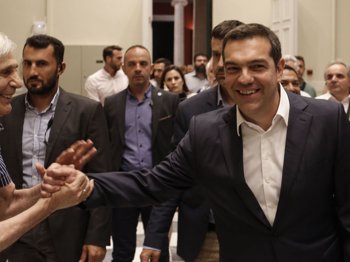 Alexis Tsipras, durante la jornada de elección. (EFE)