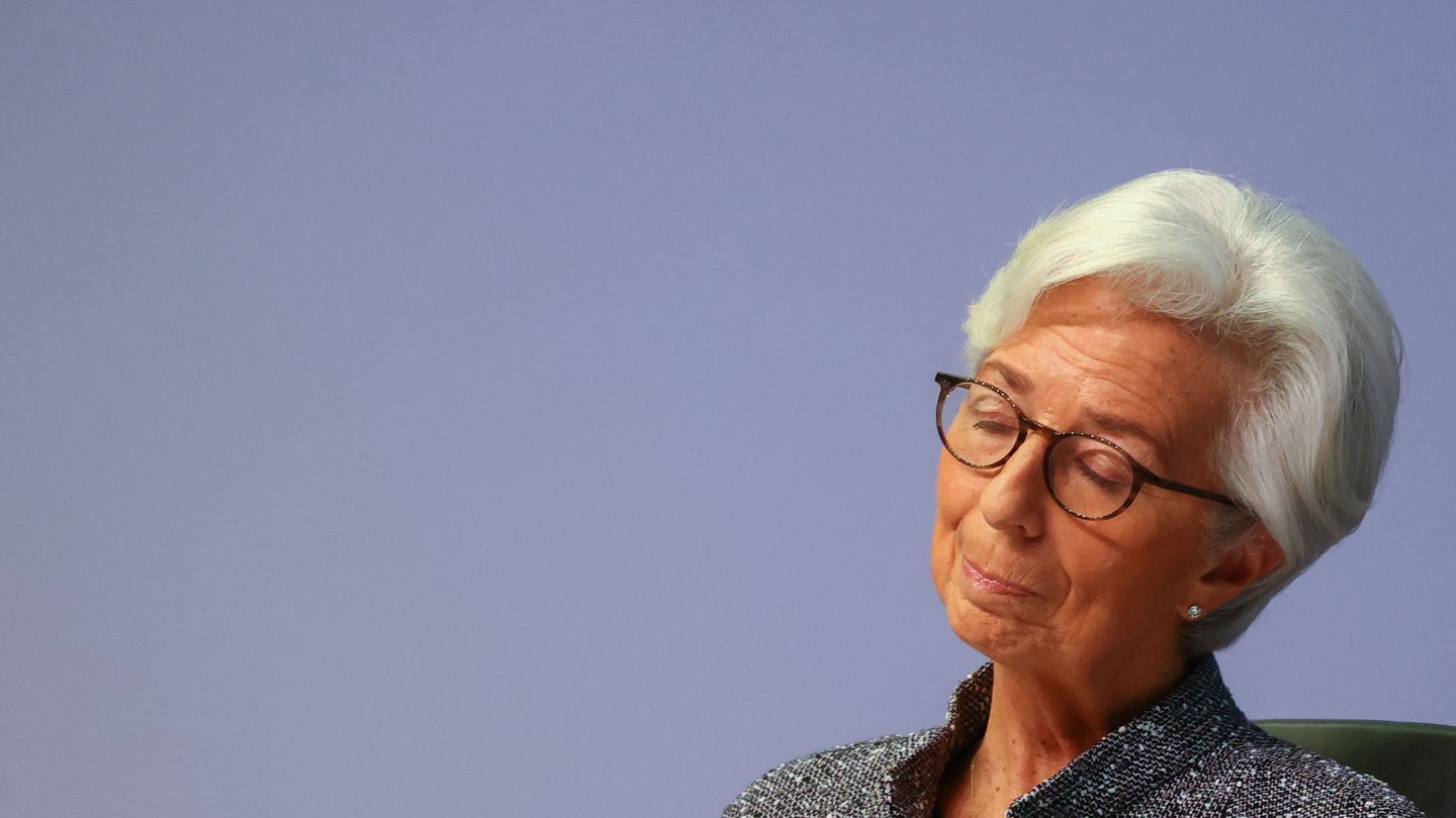 La presidenta del BCE, Christine Lagarde, en su última comparecencia. (Reuters)