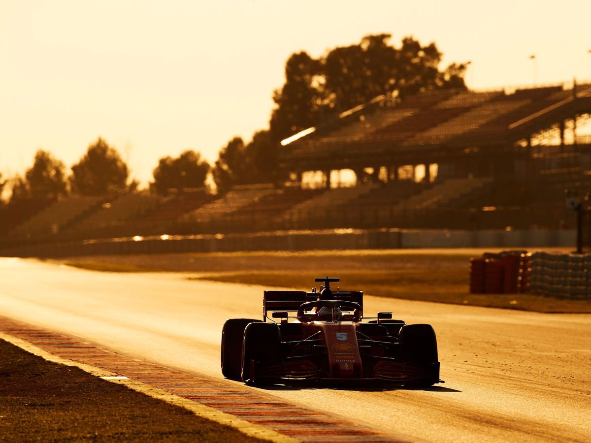 Foto: Sebastian Vettel durante la pretemporada 2020 en Montmeló. (EFE)