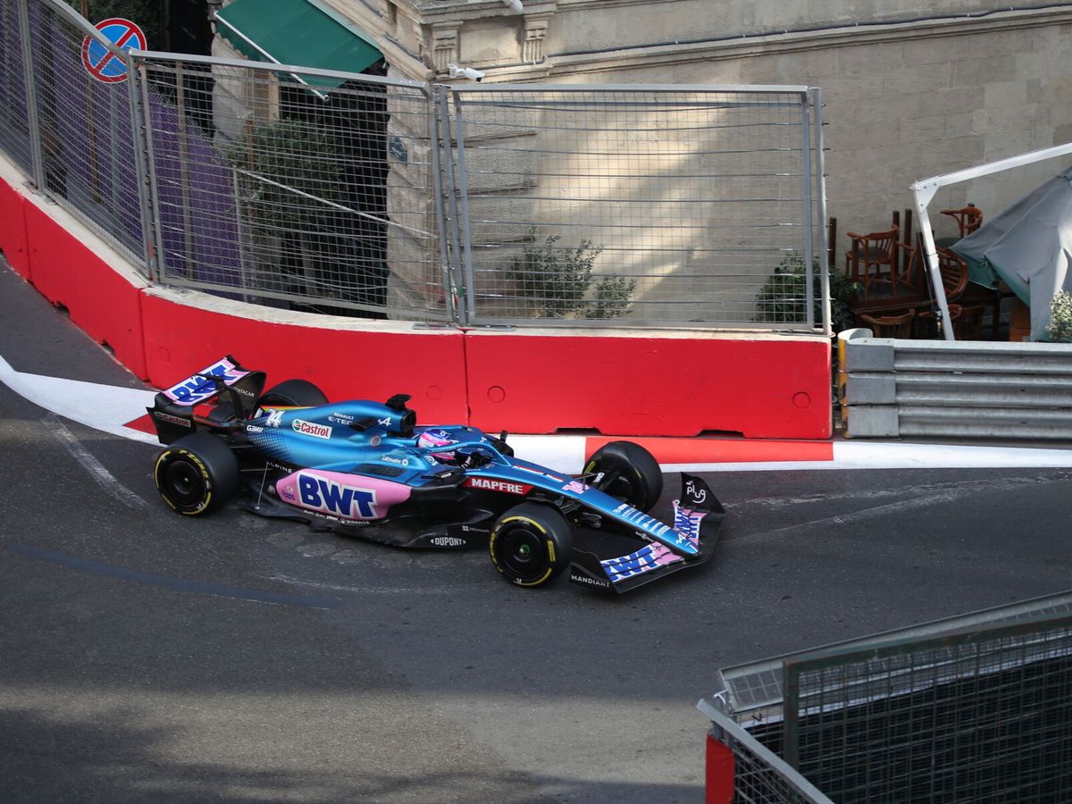 Foto: Fernando Alonso en el circuito de Bakú. (EFE)