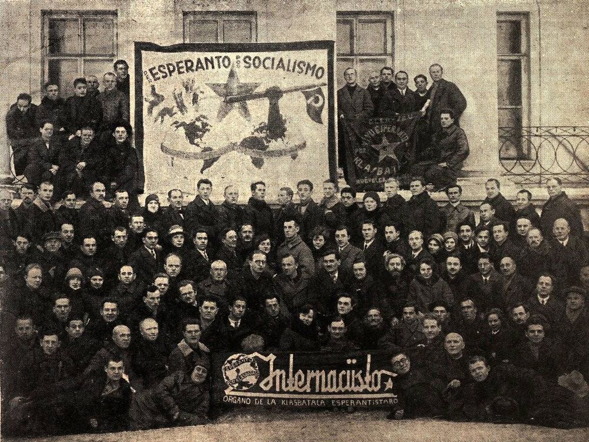 Foto: Una reunión de la Unión de Esperanto de las Repúblicas Soviéticas, celebrada en Moscú en 1931 - Dominio público vía Wikimedia Commons