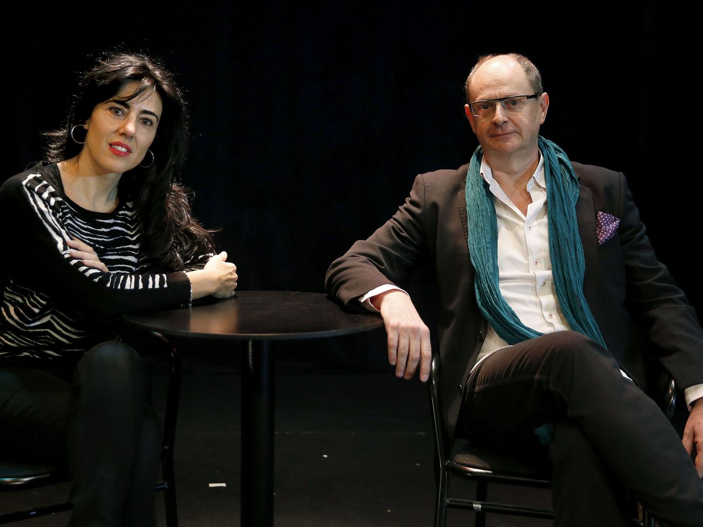 Raquel Lanseros y Fernando Marías en la presentación de 'Versex' (Efe)