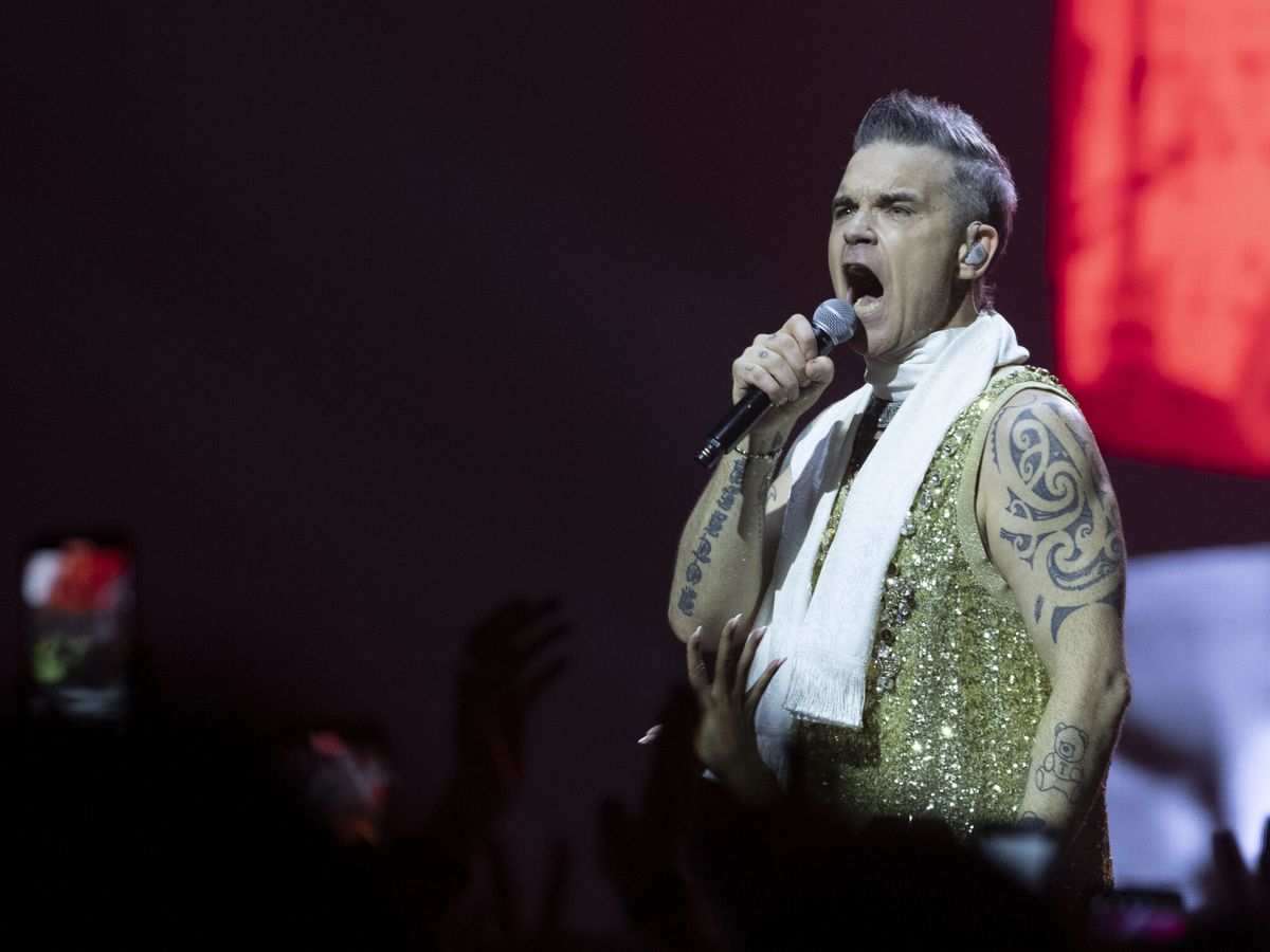 Foto: Robbie Williams es el principal cabeza de cartel de la primera jornada de Mad Cool 2023. (EFE/Marta Pérez)