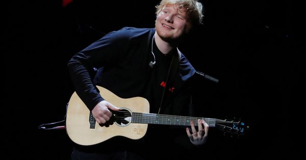 Foto: Ed Sheeran durante un concierto en Nueva York en 2017. (Reuters)