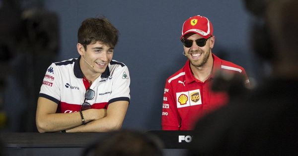 Foto: Leclerc podría compartir escudería con Vettel la temporada que viene. (Twitter: @Charles_Leclerc)