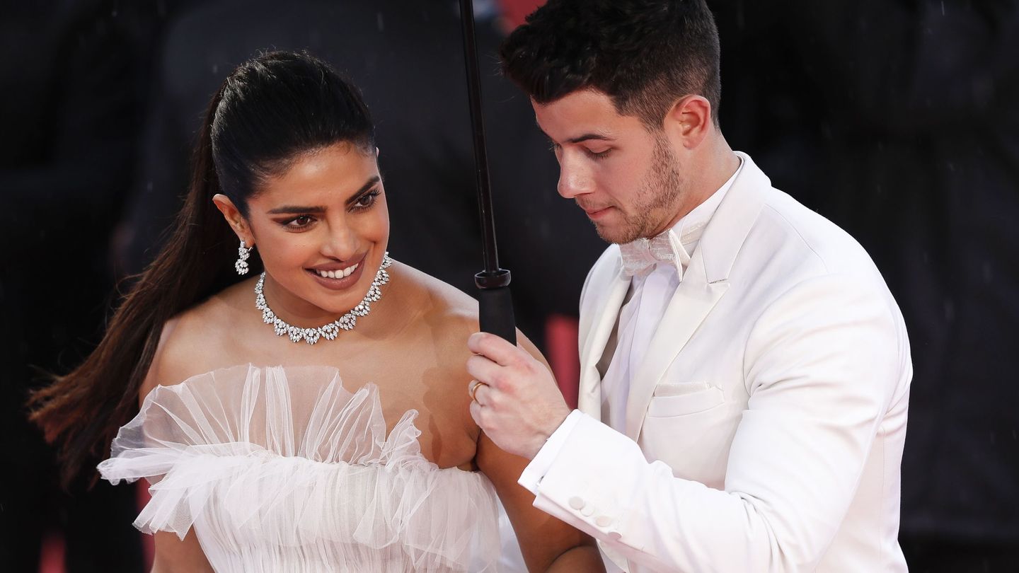 Priyanka Chopra y Nick Jonas en Cannes. (EFE)