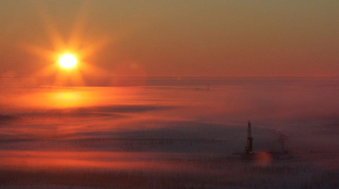 Vista de la explotación petrolifera en Vankor, en el Este de Siberia (Reuters).
