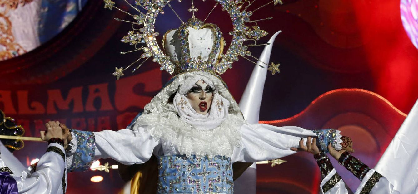 La drag queen que ganó el carnaval de Las Palmas. (EFE)