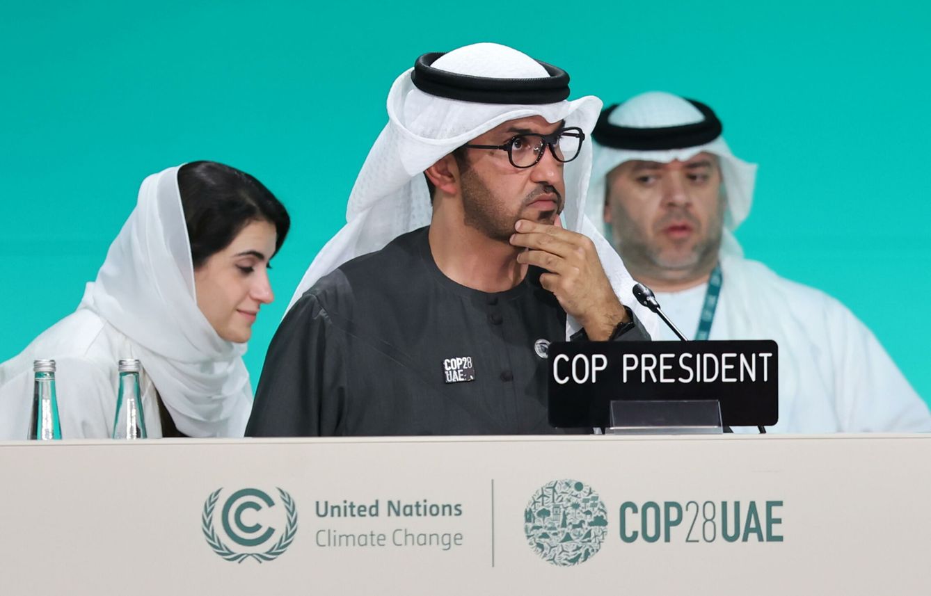La imparcialidad del polémico presidente de la COP28, Sultan Al Jaber, ha quedado en entredicho. (EFE/A. Haider)