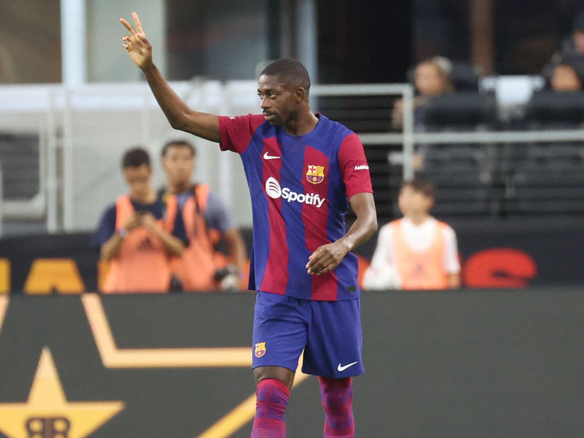 Foto: Dembélé, en un partido con el Barcelona. (Reuters/Kevin Jairaj)
