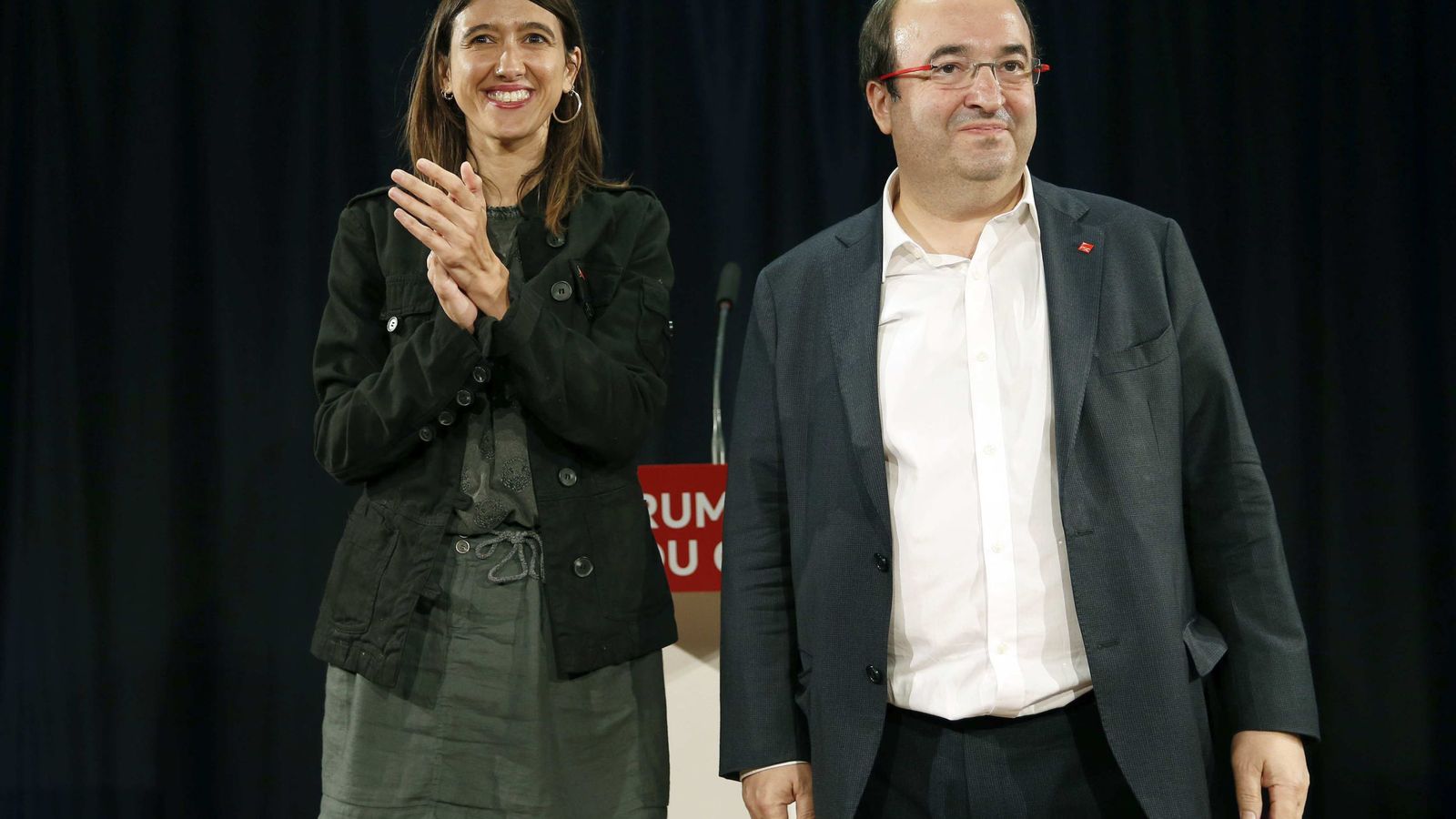 Foto:  Los candidatos a la secretaría general del PSC Miquel Iceta y Núria Parlon. (EFE)