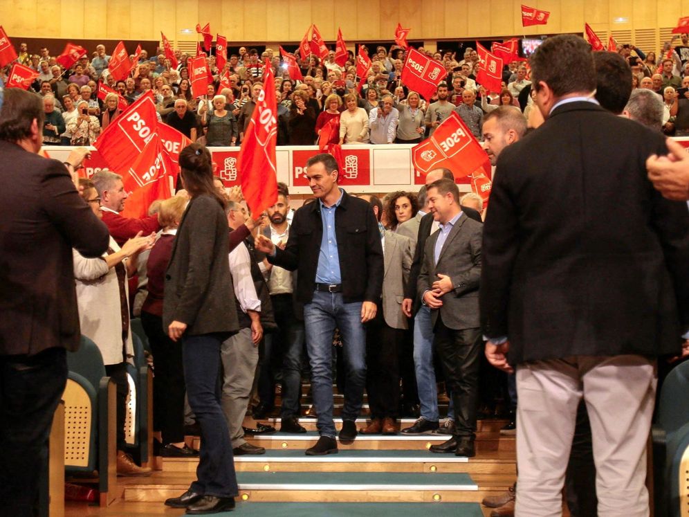 Foto: El líder del PSOE, Pedro Sánchez, en un acto del partido en Guadalajara. (EFE)