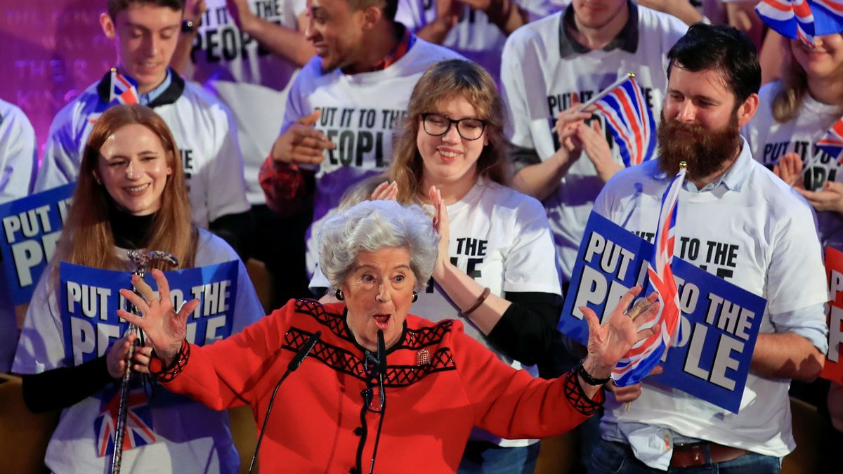 El icono europeísta del Reino Unido es ahora una mujer de 89 años