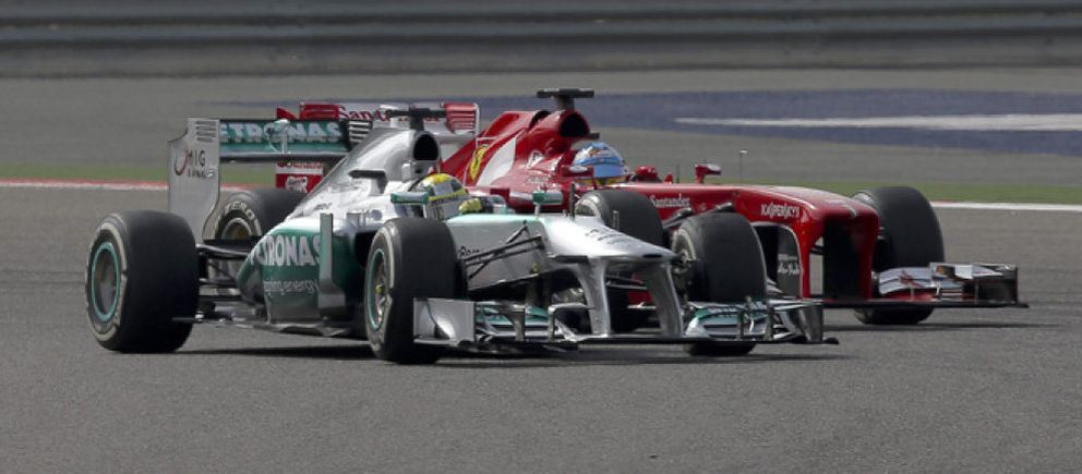Foto: 'A machete': cuando Vettel y compañía se lían a 'palos' en la Fórmula 1