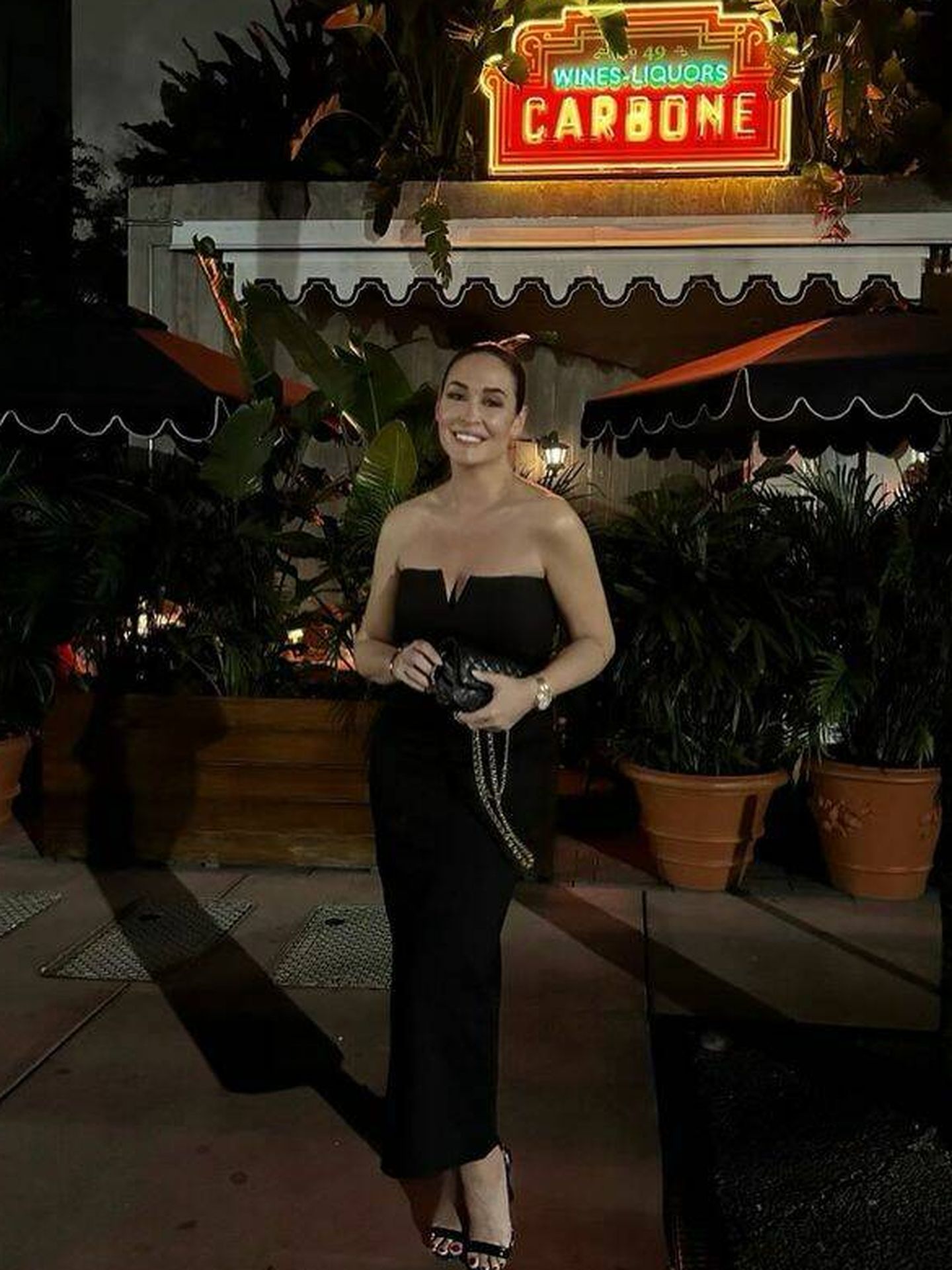 Vicky Martín Berrocal en Miami con un vestido de Zara. (Instagram/@vickymartinberrocal)