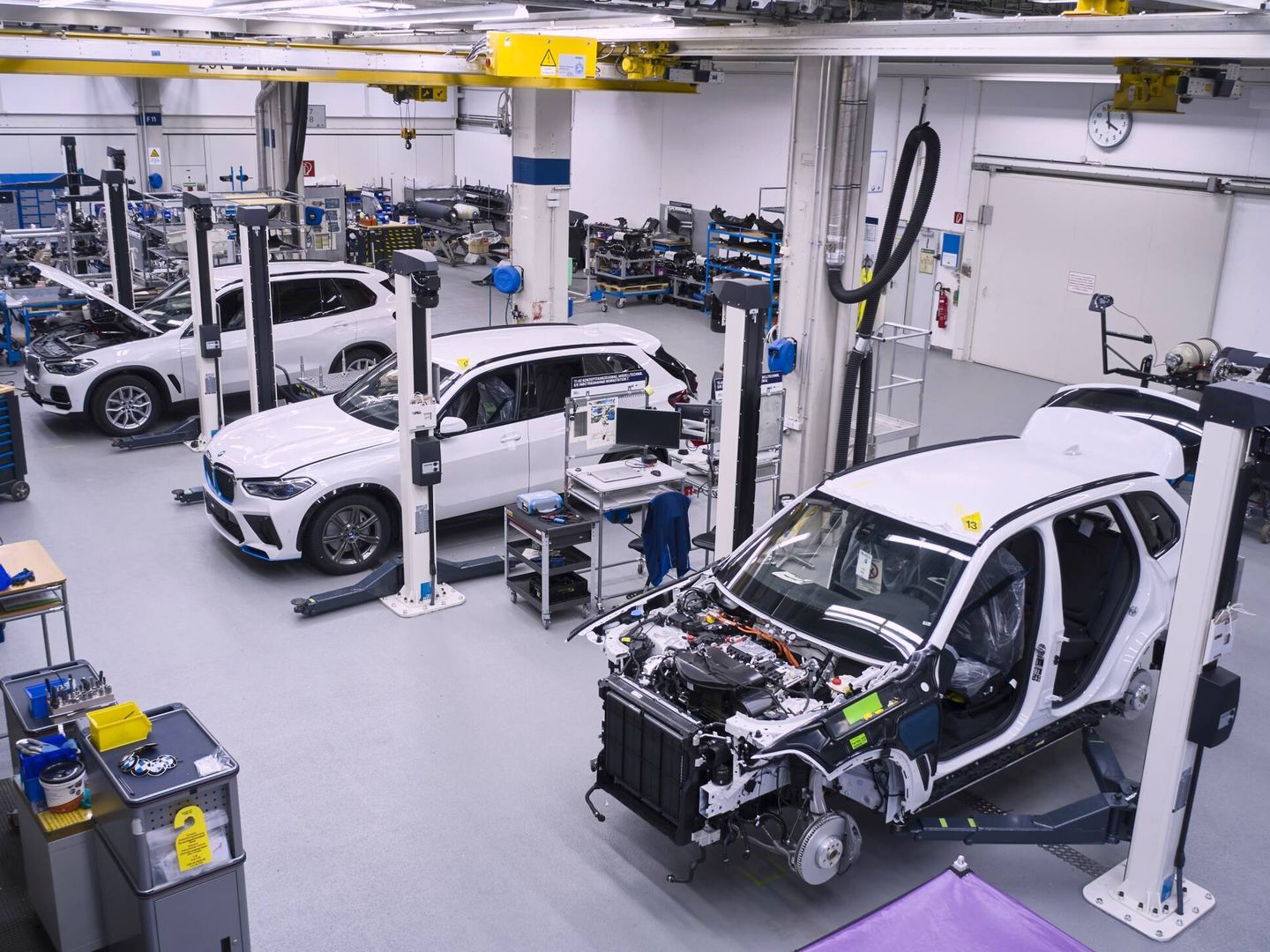 Los X5 llegados de EEUU se transforman en iX5 Hydrogen en la planta de Múnich.