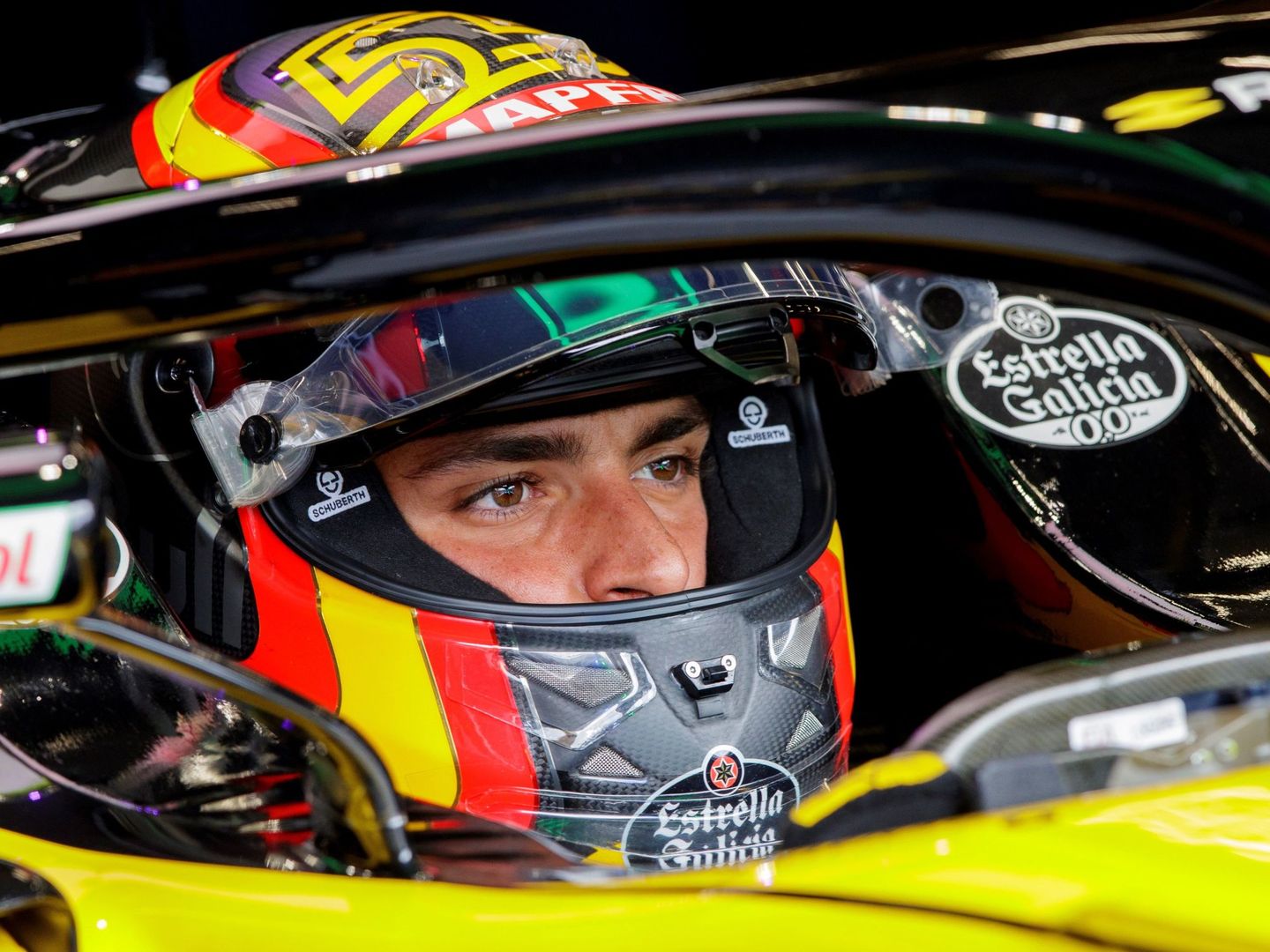Carlos Sainz espera recuperar sensanciones en la carrera de este domingo en Spa. (EFE)