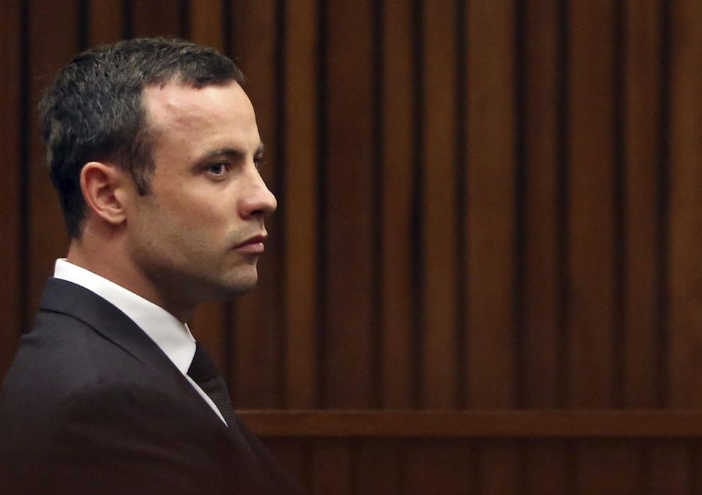 Foto: Oscar Pistorius, en un momento del juicio que se está celebrando en Pretoria.