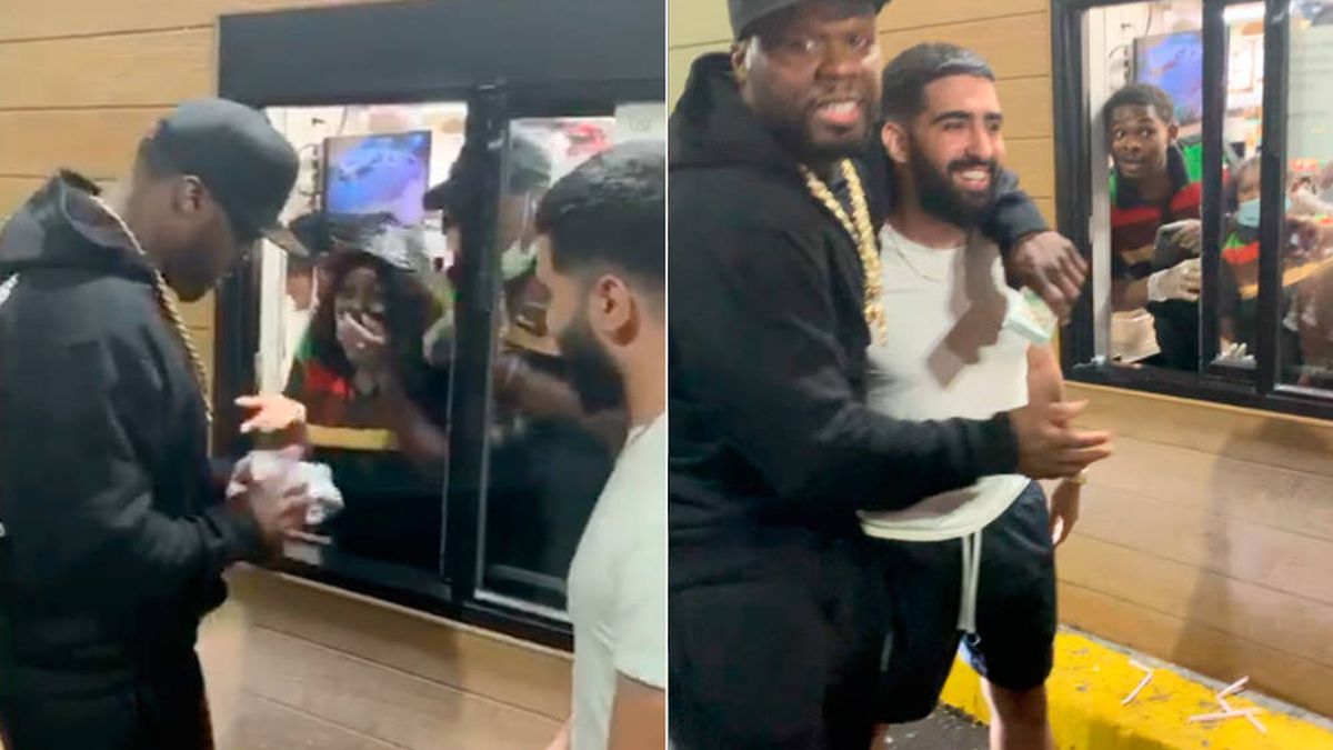 El rapero 50 Cent regala 25.000 euros a los trabajadores de un Burger King de su barrio