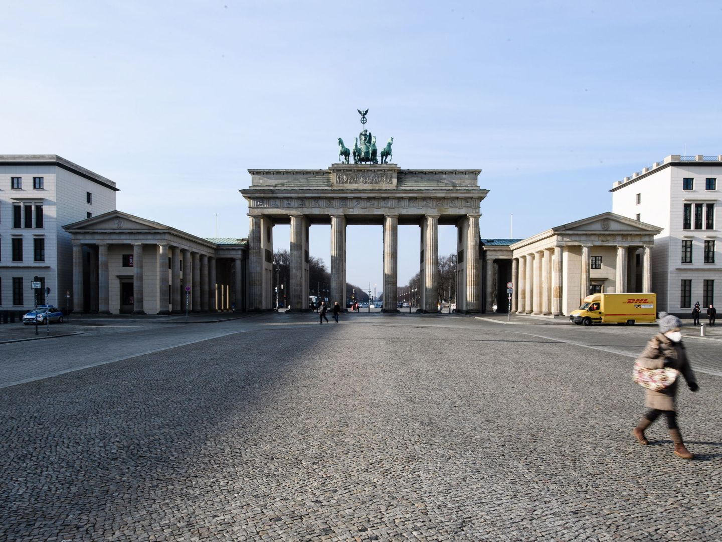Berlín, vacío por las restricciones del coronavirus. (Reuters)