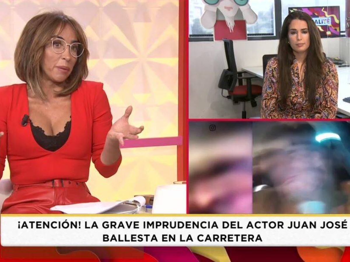 Foto: María Patiño, presentadora de 'Socialité'. (Mediaset España)