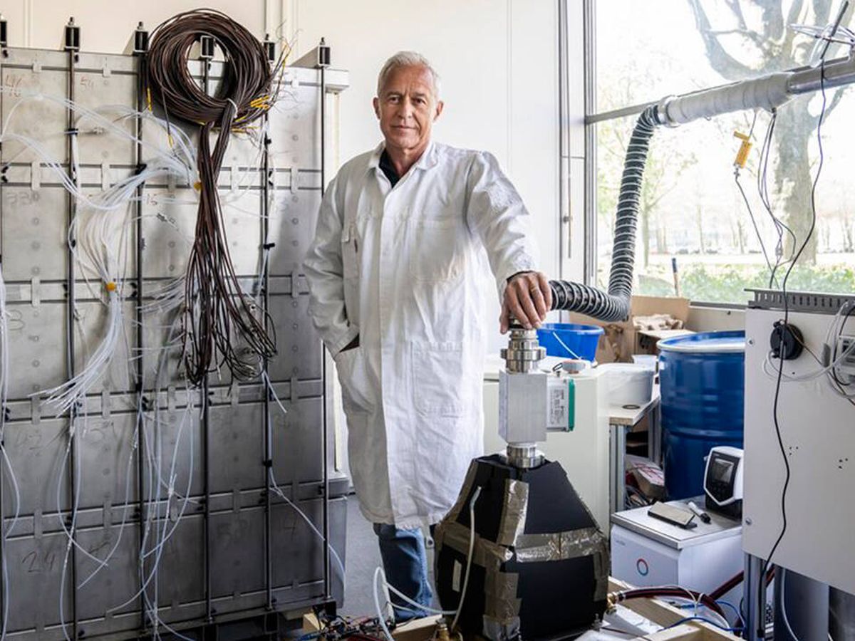 Foto: Olaf Adan, el inventor de calefacción de sal que promete reducir la dependencia del gas ruso. (UE)