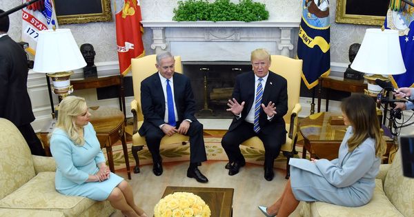 Foto: El presidente estadounidense, Donald Trump, recibe al primer ministro israelí, Benjamín Netanyahu en la Casa Blanca. (EFE)