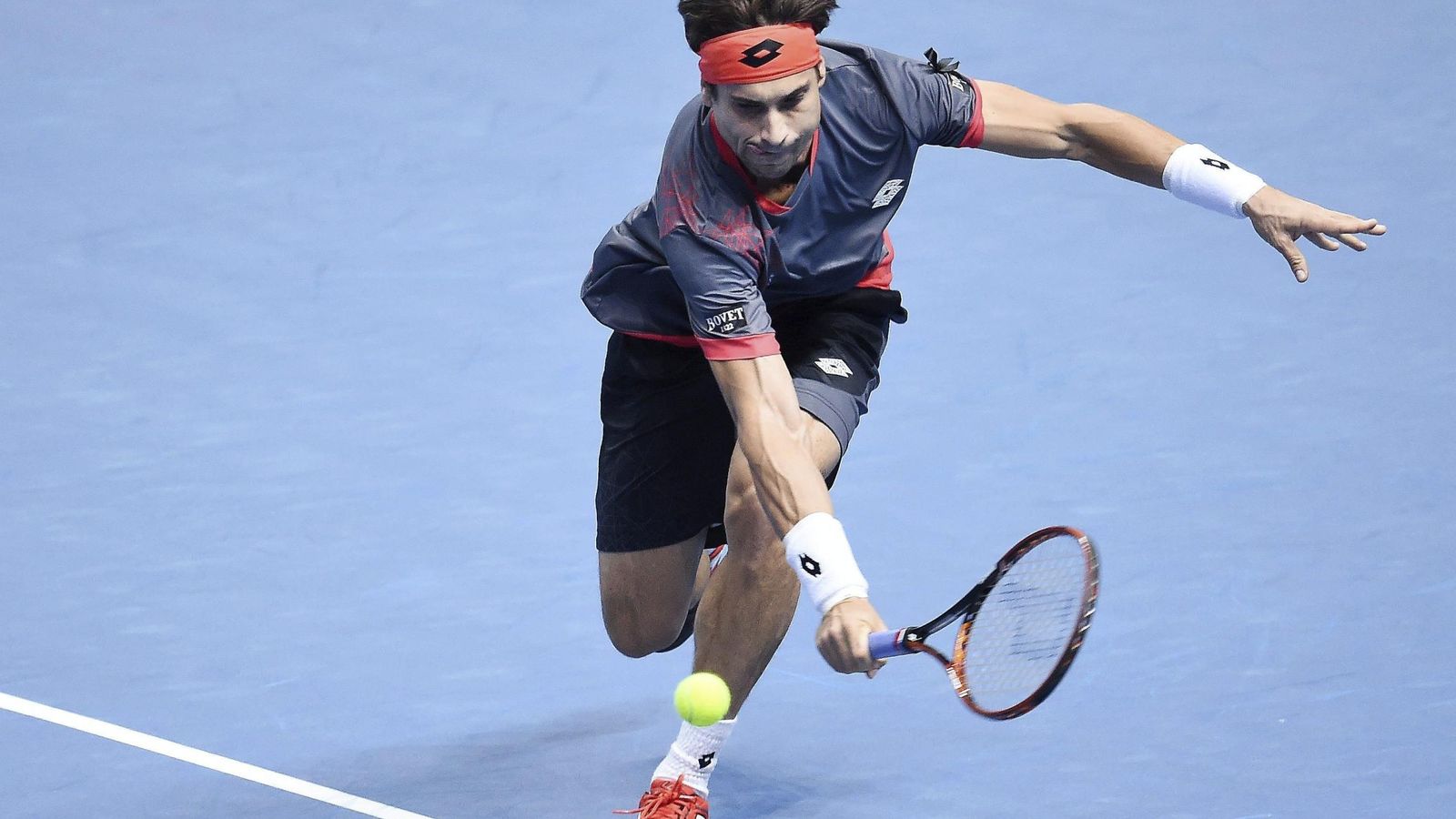 Foto: David Ferrer no pudo frenar el vendaval de Andy Murray (Efe).