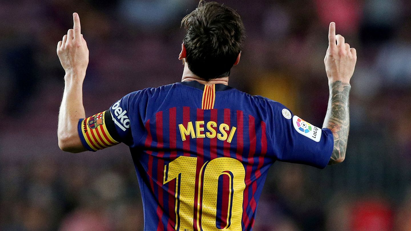 Messi, con la camiseta del Barça. (Reuters)