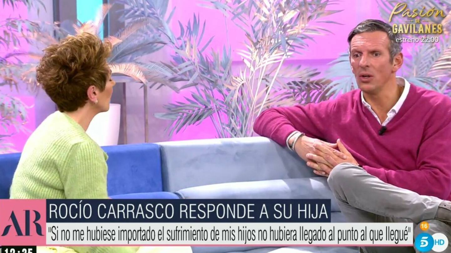 La entrevista de Rocío Carrasco. (Mediaset)