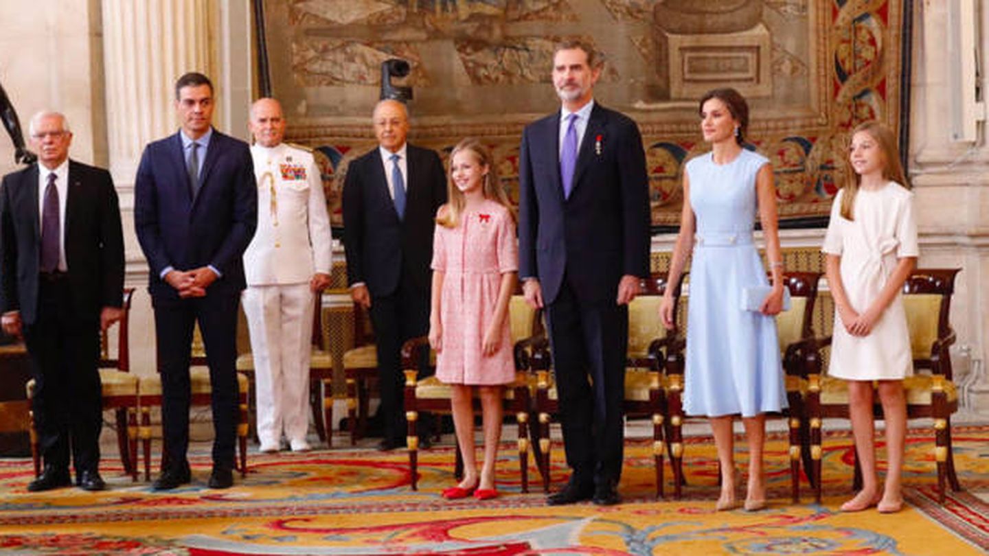 La Familia Real en el mencionado acto. (Imagen Casa Real)