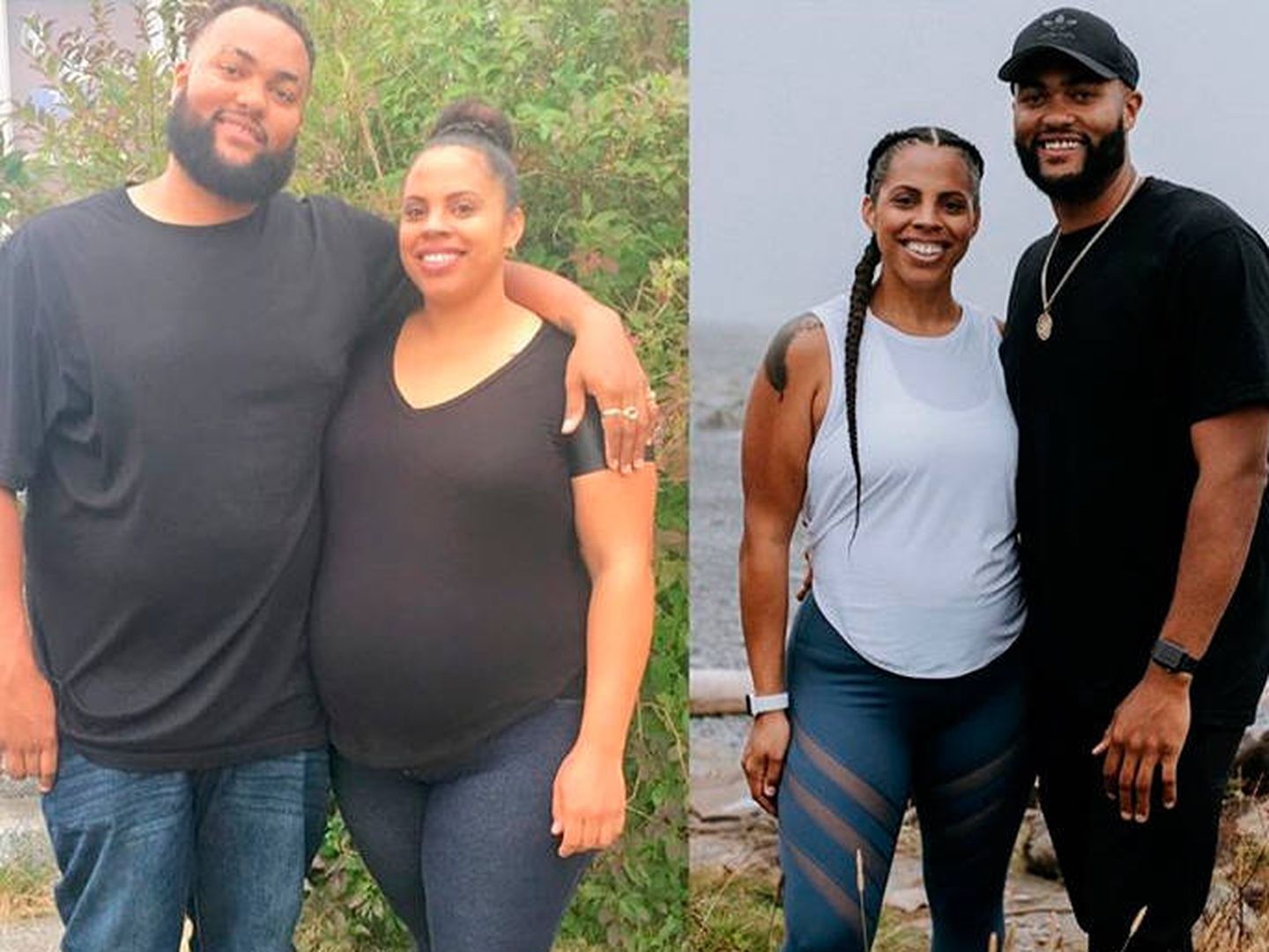 En las dos fotos Jasmine está embarazada de 33 semanas, pero con 3 años de diferencia (Foto: Instagram)